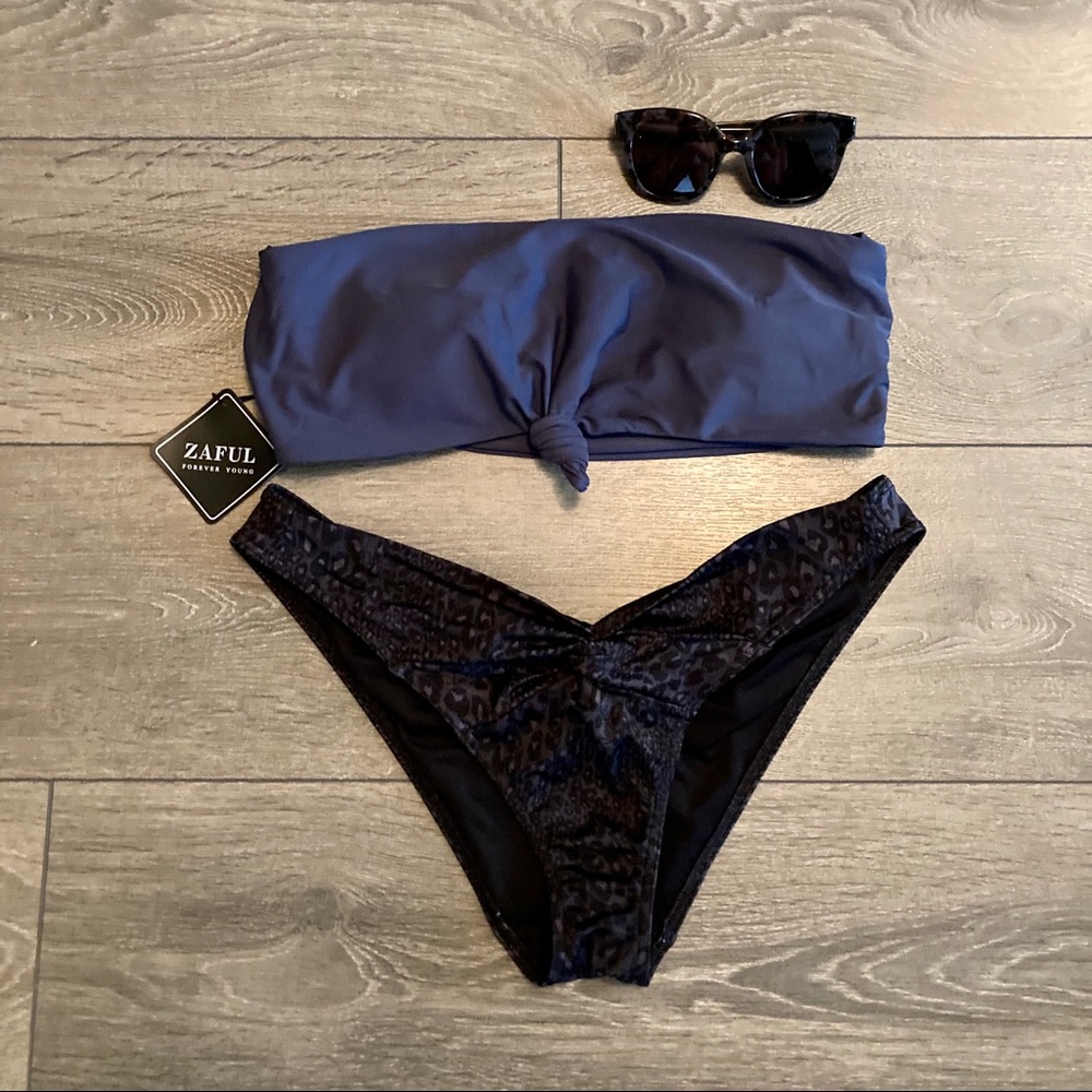 Slate Grey Zaful Bikini Top